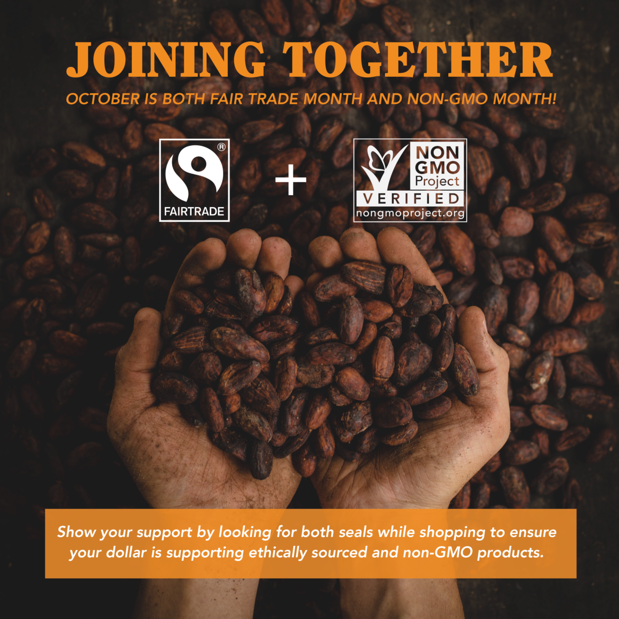 Celebrate Fair Trade Month AND Non-GMO Month This October