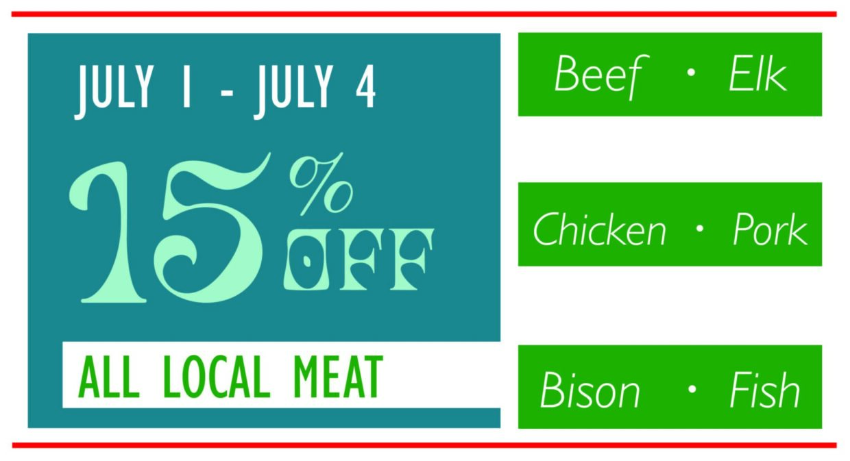 15% Off Local Meat Sale