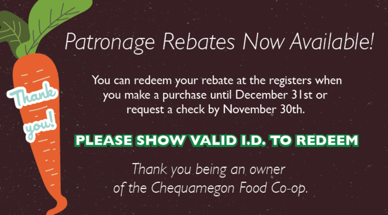 2021 Patronage Rebate Now Available!