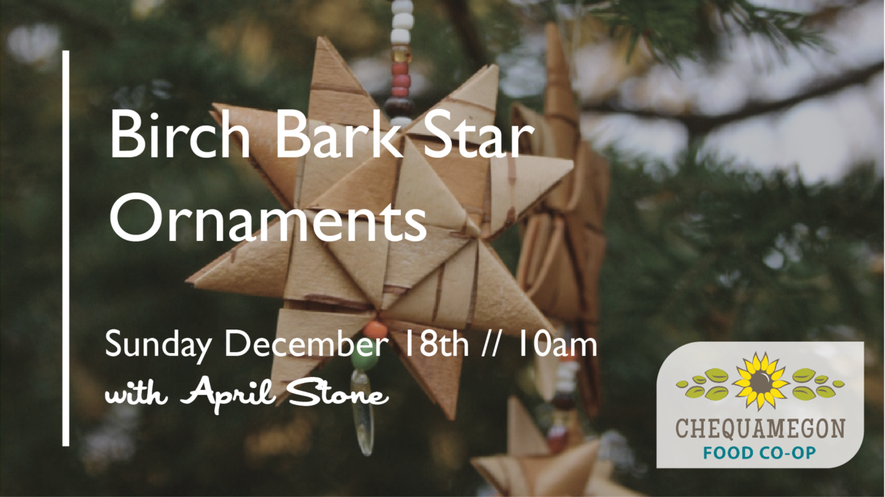 Birch Bark Star Ornaments